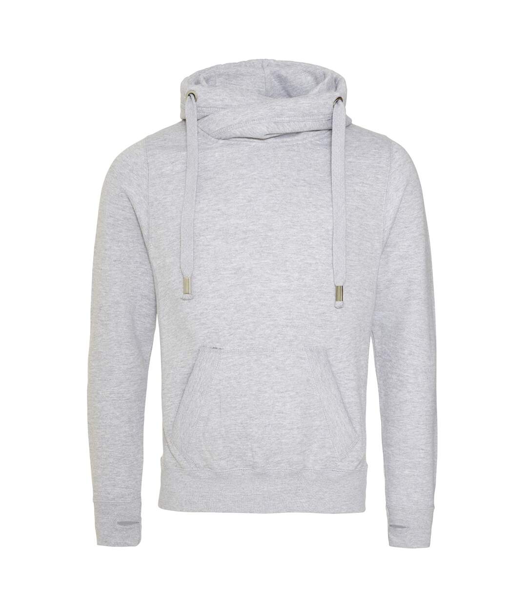 Sweat à capuche homme gris chiné Awdis-1