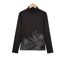 OGALO SH1005 – Sous-pull col roulé noir en coton stretch pour un confort et une élégance au quotidien-2