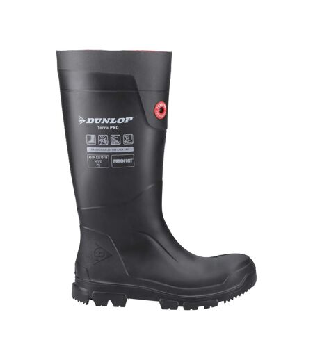 Unisex adult terrapro safety wellington boots black Dunlop