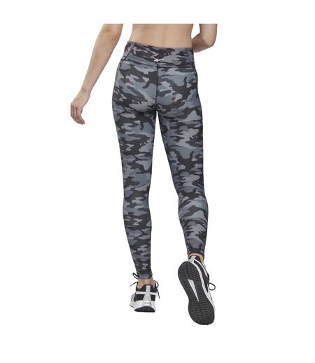 Legging Motif/style Camouflage Femme Noir Reebok