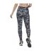 Legging Motif/style Camouflage Femme Noir Reebok-3