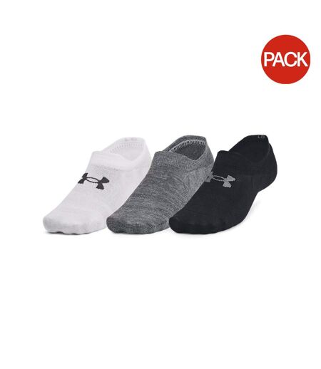 Socquettes Essential Ultra Femme Noir Gris Blanc Under Armour