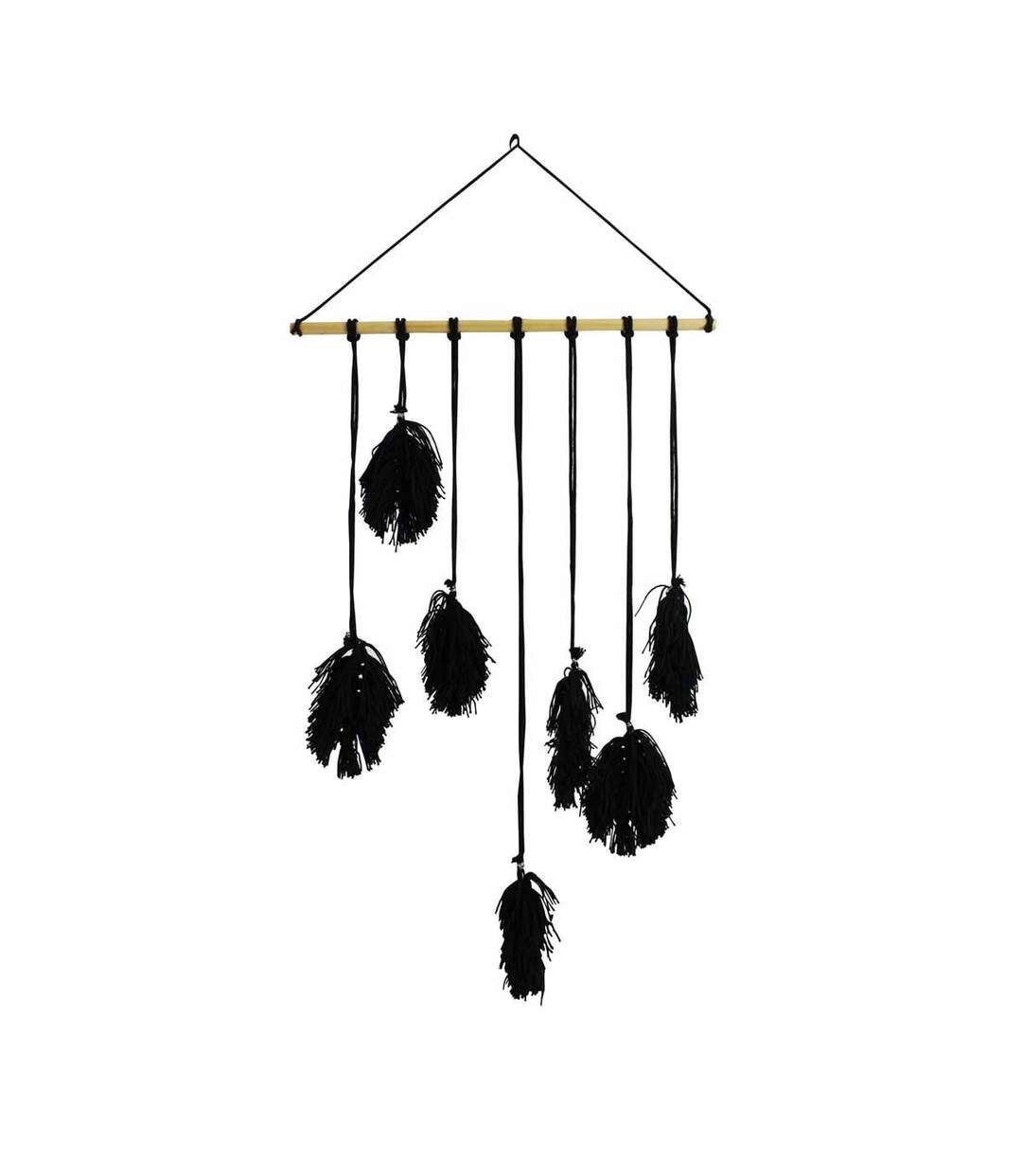 Suspension Murale Voyage Berbère 63cm Noir-1