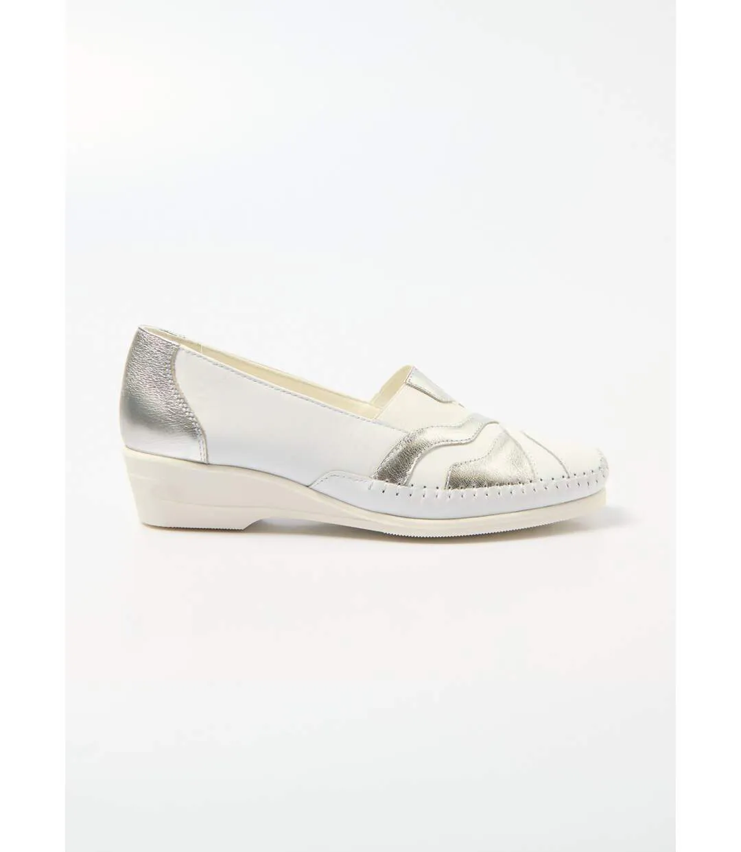 Mocassins élastiqués cuir largeur confort-2