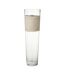 Vase Déco en Verre Delph 60cm Transparent & Beige-1