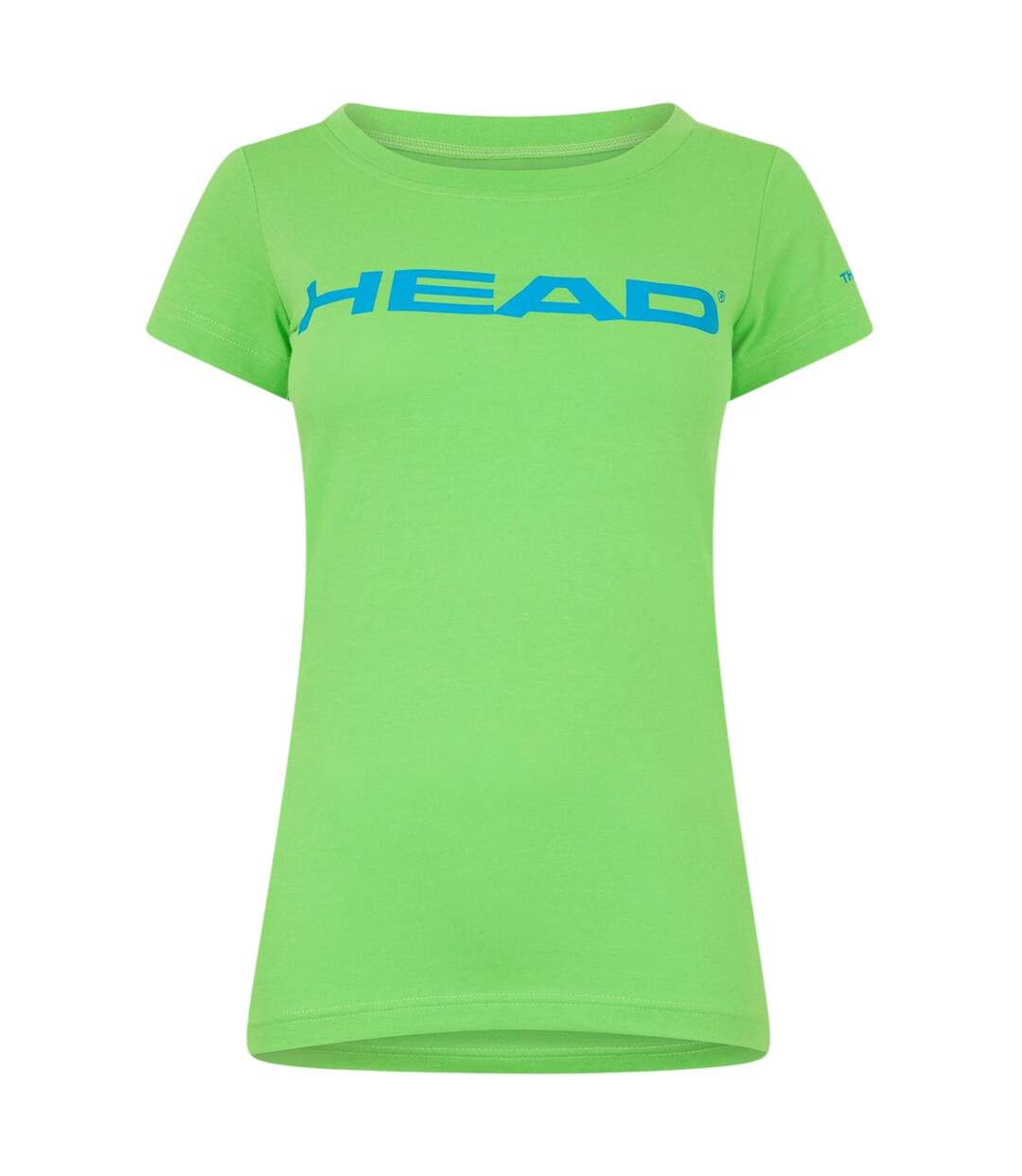 Womens/ladies Big Logo T-shirt Green Head-1