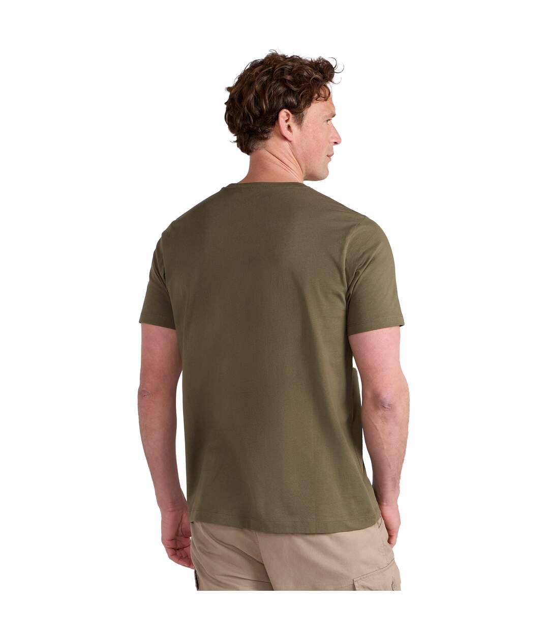 Mens may the forest be with you t-shirt khaki green Mountain Warehouse-4