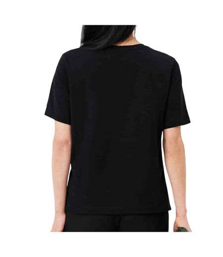 T-Shirt noir femme lacoste relaxed