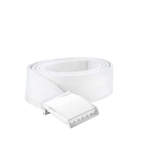 Ceinture polyester taille réglable - KP802 - blanc