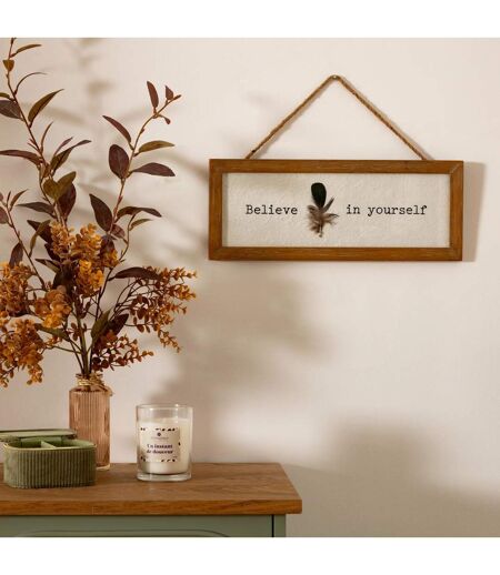 Pancarte Murale Déco Yona 38cm Naturel