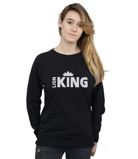 Disney Sweatshirt à couronnes Le Roi Lion Movie Womens/Ladies (Noir) - UTBI22231