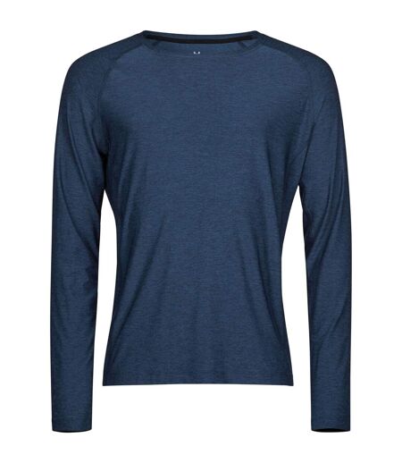 T-shirt Court Homme Bleu Marine Chiné Tee Jays