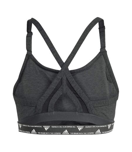 Brassière De Sport Entraînement Style Triple Rayures Aeroreact Femme Gris Adidas