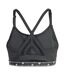 Brassière De Sport Entraînement Style Triple Rayures Aeroreact Femme Gris Adidas-3