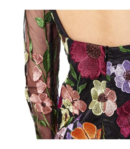 Robe Courte Motif/style Floral Femme Blanc AmyLynn