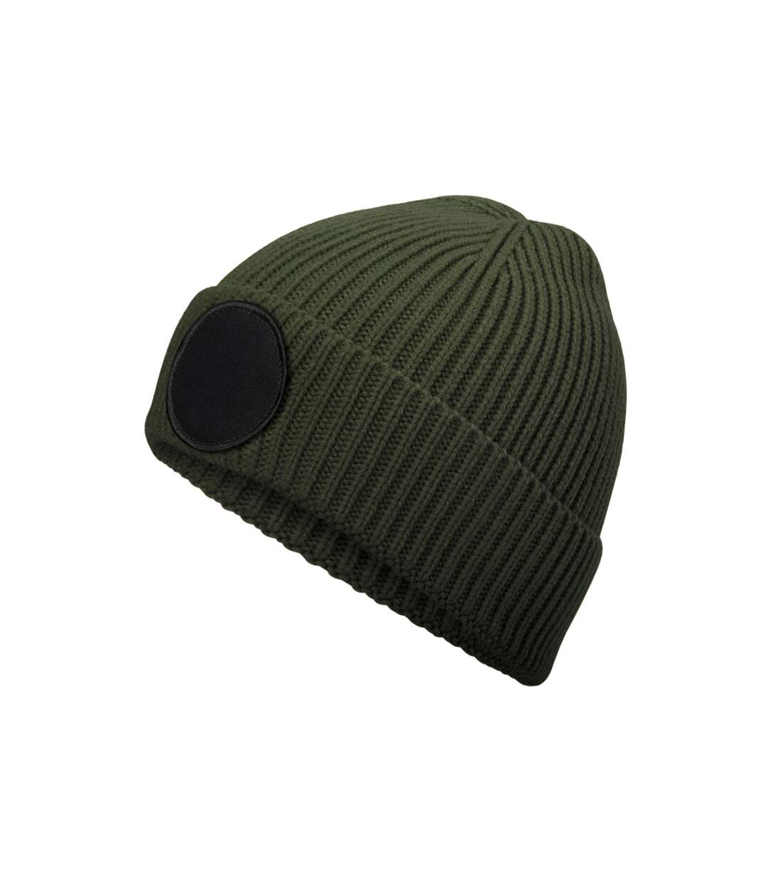 Bonnet fashion adulte vert olive / noir Beechfield-2