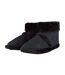 Mens Soft Plush Lined Memory Foam Slipper Booties-1