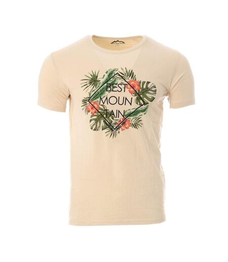 T-shirt beige homme best mountain 1013 - l