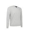 Callaway Mens Ribbed V Neck Merino Sweater (Pearl Blue)