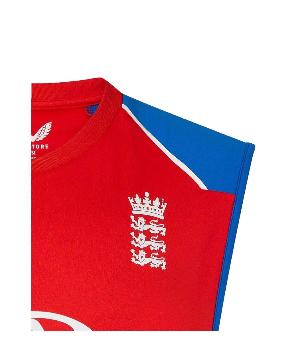 Pull De Cricket Sans Manches Sans Manches Motif/style Cricket D´angleterre It20 2026/2027 Homme Rouge Bleu Castore-4