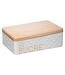 Boîte à Sucre en Morceaux Scandi 20cm Blanc-1