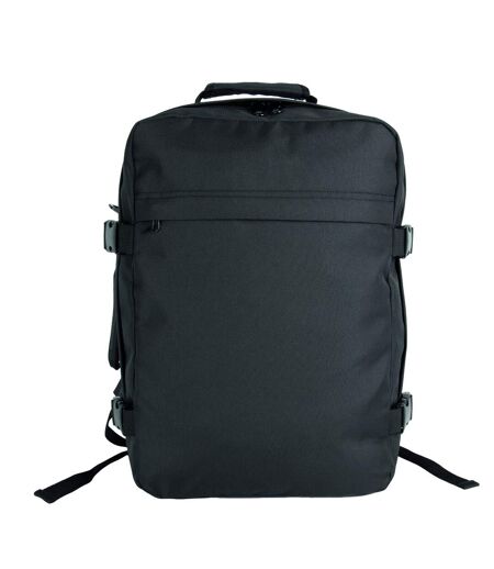 Plain Travel Backpack One Size Black Kimood