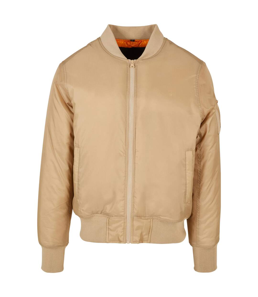Blouson Aviateur Homme Beige Build Your Brand-1
