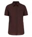 Chemise popeline manches courtes - Femme - K548 - marron-1