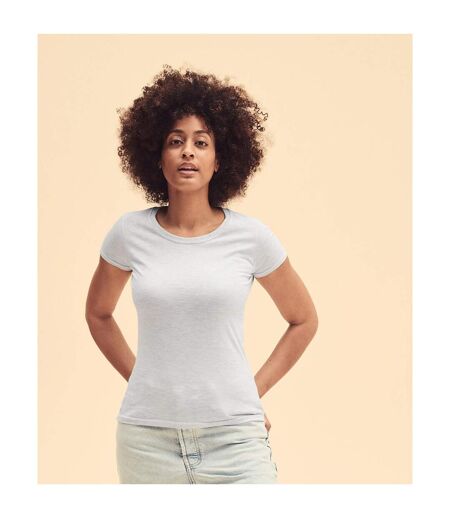 T-shirt ajusté femmes beige Fruit of the Loom