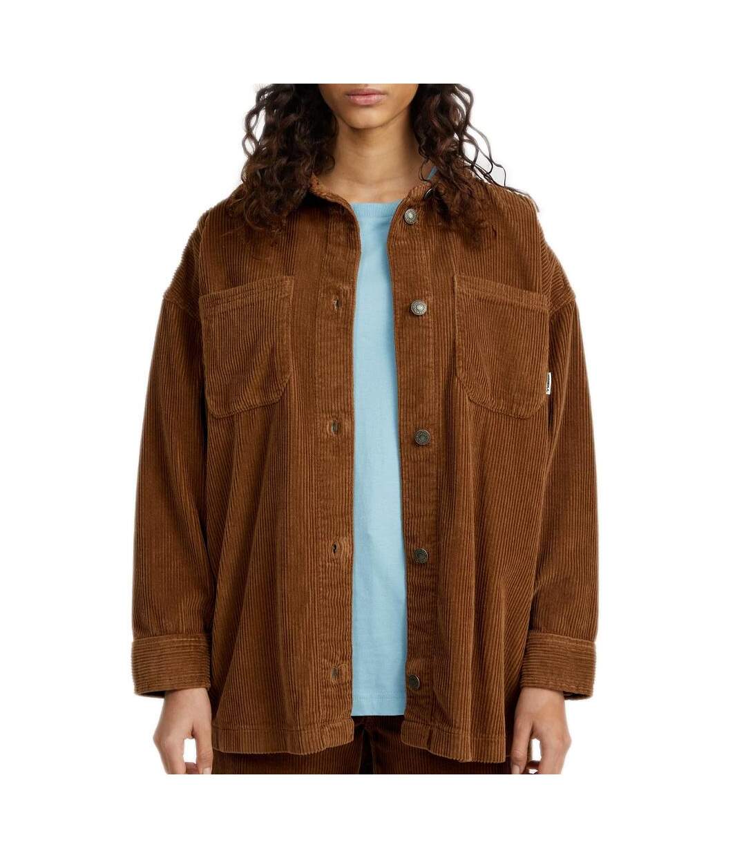 Chemise marron femme o'neill cord-1