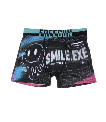 Boxer noir/bleu à imprimés homme freegun gli