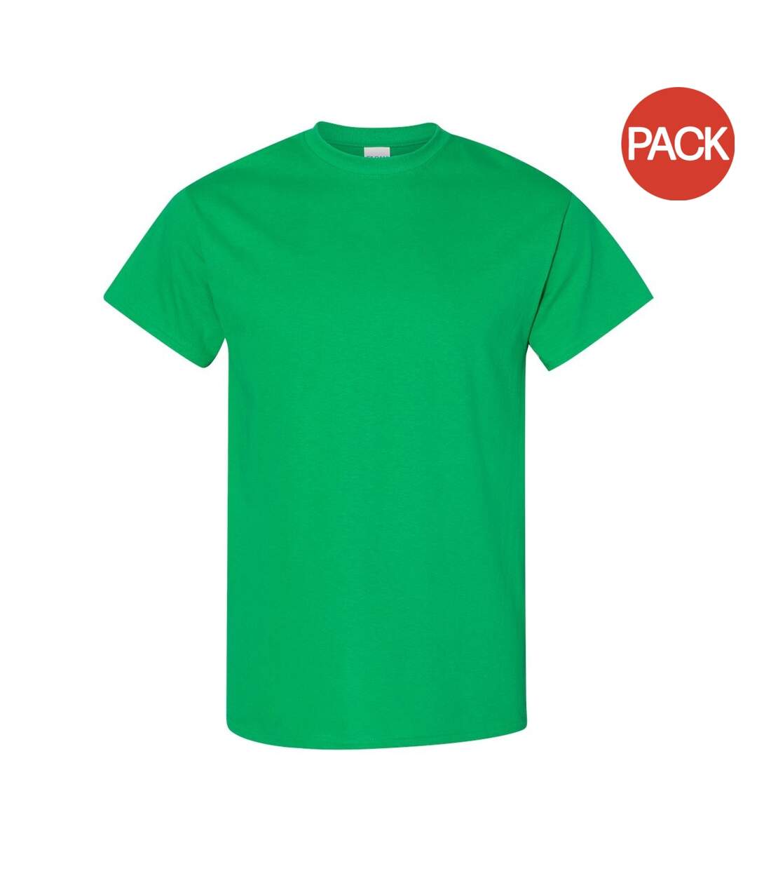 Lot de 5  t-shirts manches courtes hommes vert vif Gildan