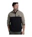 Mens tristan micro quarter zip fleece top flintstone Weird Fish-3
