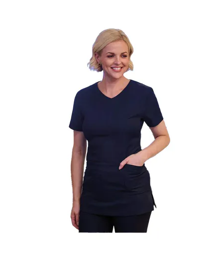 Womens/ladies Lockhart Tunic Navy Brook Taverner