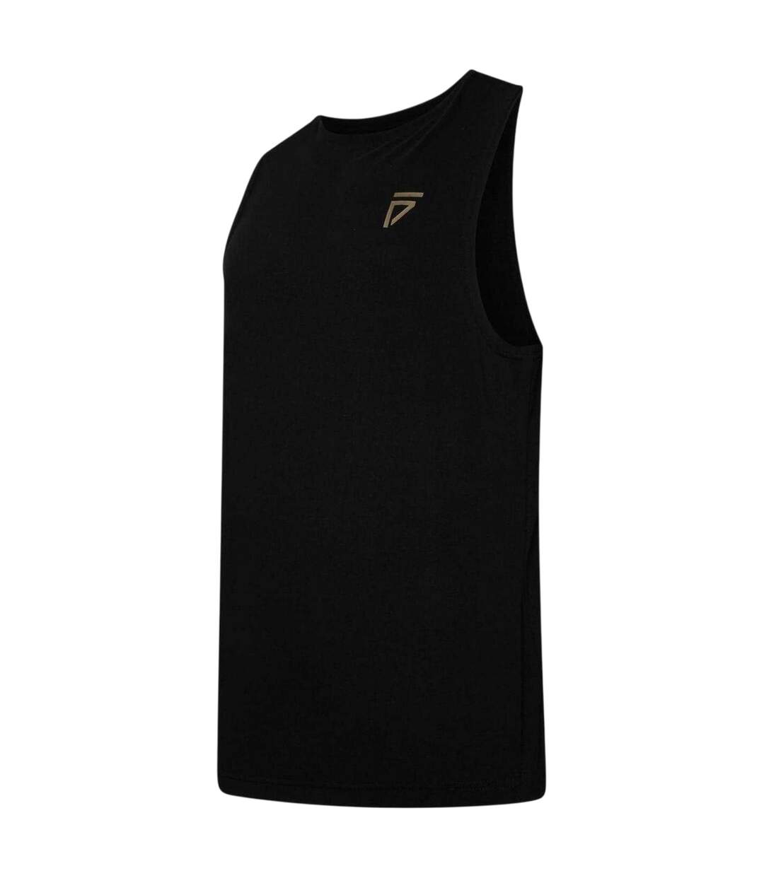 Mens Loose Fit Sleeveless Boxing Tank Top Black Gym King-3