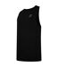Mens Loose Fit Sleeveless Boxing Tank Top Black Gym King-3