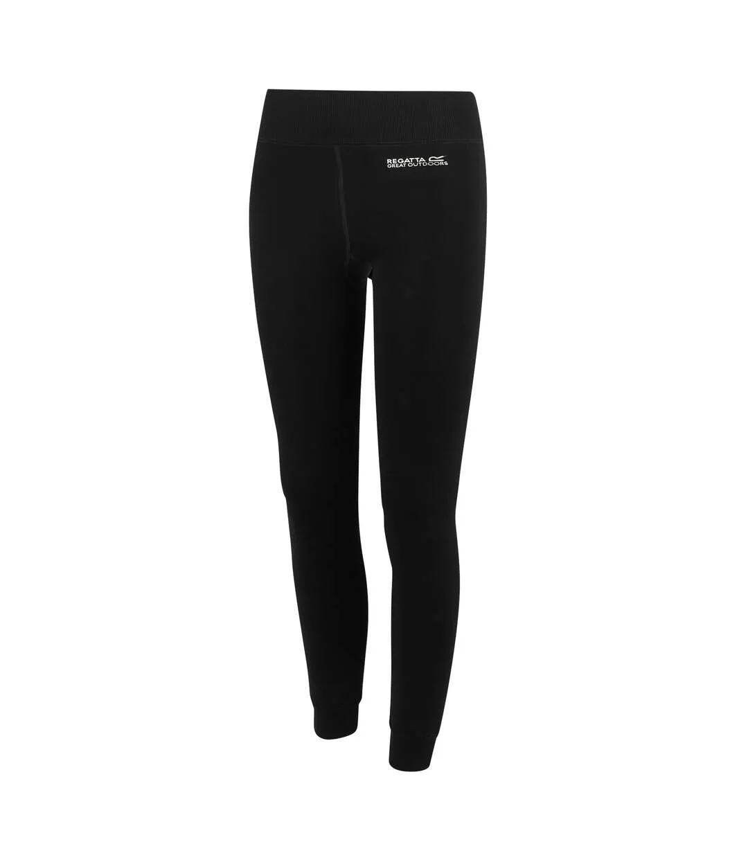 Womens/ladies Thermal Stretch Leggings Black Regatta-3