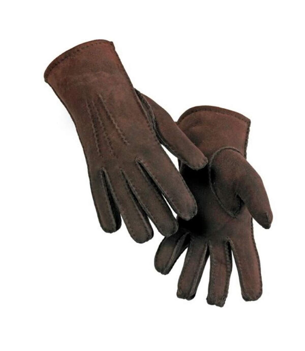 Eastern Counties Leather Womens/Ladies 3 Point Stitch Detail Sheepskin Gloves (Coffee) - UTEL222