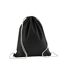 Organic Cotton Drawstring Bag One Size Black Westford Mill-1