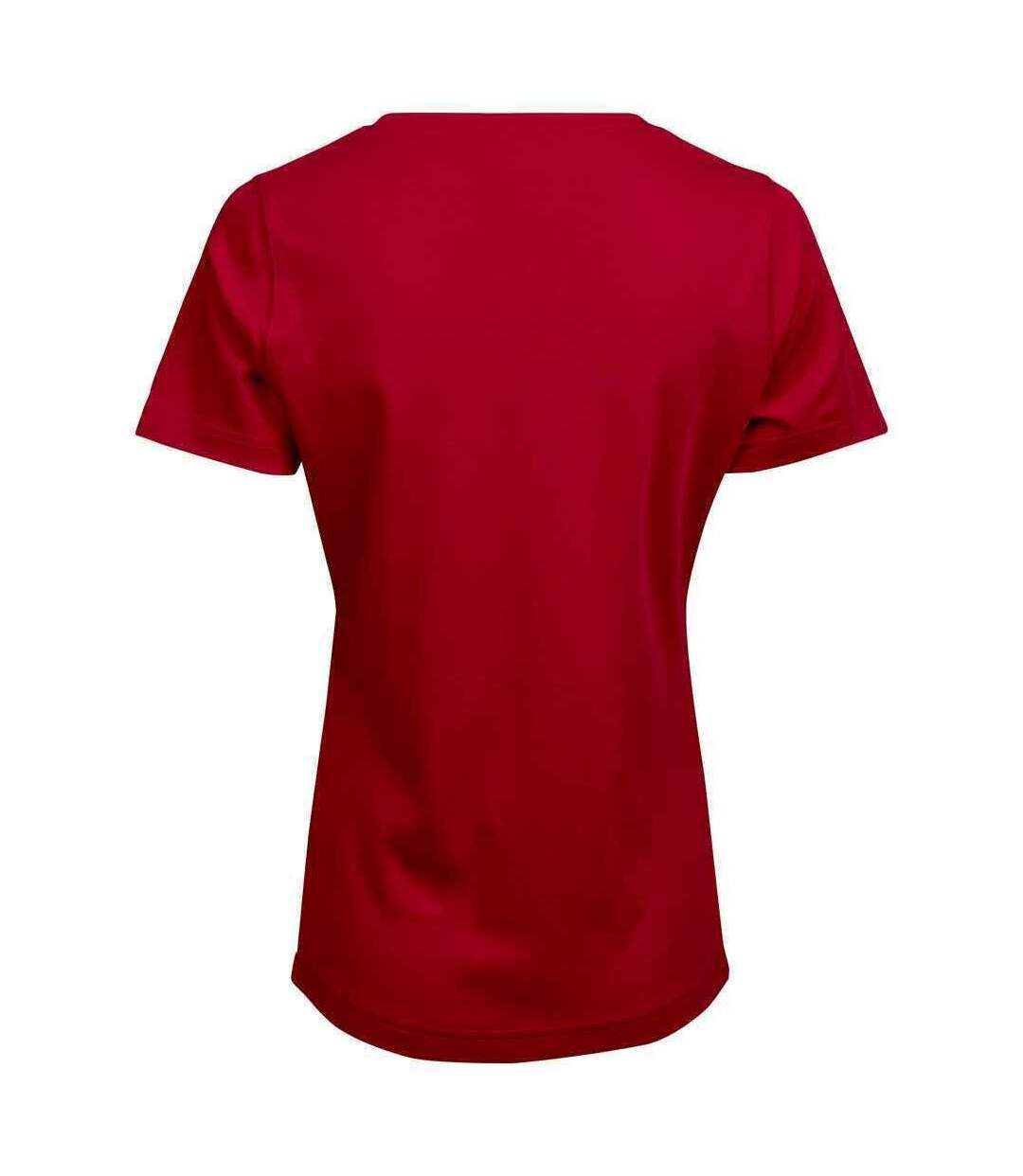 T-shirt interlock femme rouge Tee Jays