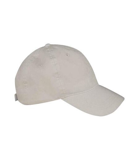 Unisex adult faded washed baseball cap ivory Native Spirit