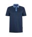 Polo Manches Courtes Motif/style Détail Contrasté Homme Bleu Foncé Boss-1