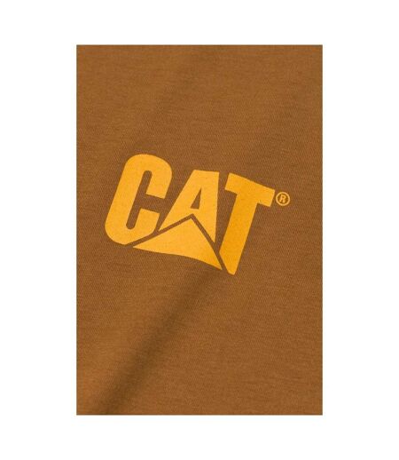 Mens Logo Back Print T-shirt Bronze Caterpillar