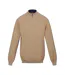 Mens Keaton Zip Neck Long-sleeved Sweater Top Gold Sand Regatta-1
