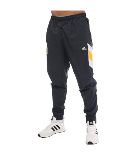 Mens 2022/23 woven real madrid cf jogging bottoms navy Adidas
