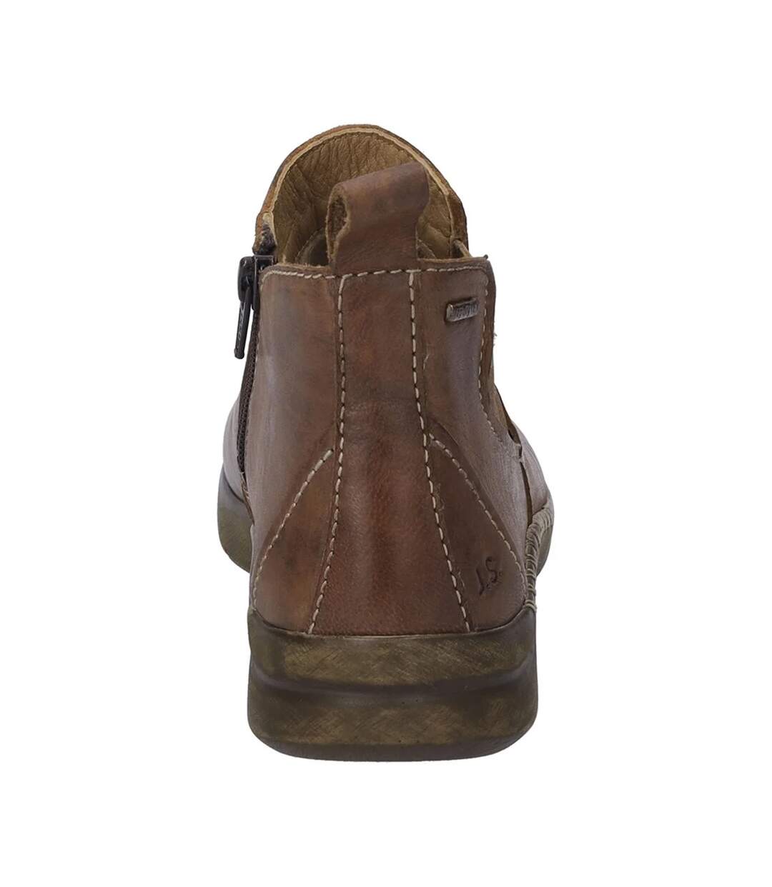 Bottes Chelsea En Cuir Conny 57 Femmes/dames Marron Cognac Josef Seibel-2