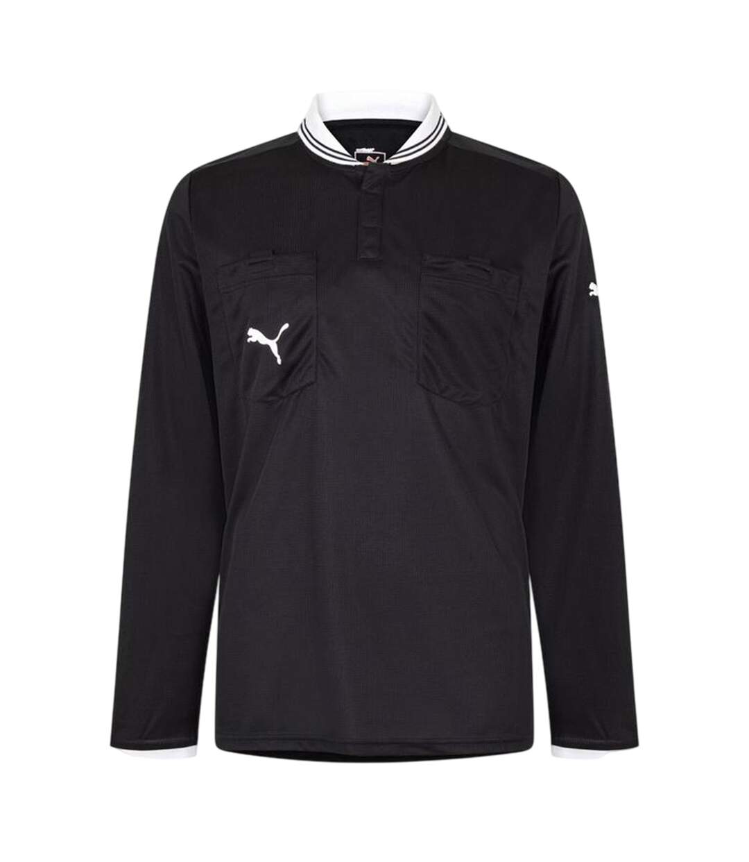 Mens Long-sleeved Referee Shirt Black Puma-1