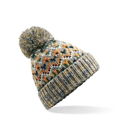 Beechfield Unisex Adults Blizzard Winter Bobble Hat (Forager Fusion)