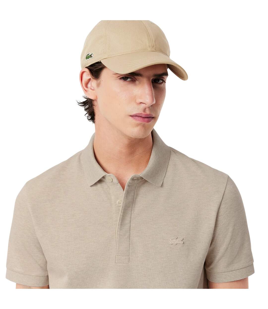 Polo paris homme gris Lacoste-3