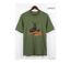 Tee-shirt Chasse Homme Ledertys LY0599K Kaki avec Motif Cerf-5